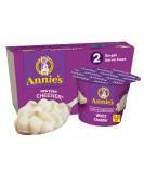 Annie's White Cheddar Organic Pasta Microwave Mac & Cheese Cups 2.01 oz - 12 Count - Buy Online on GoSupps.com