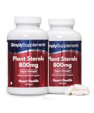 Plant Sterols 800mg | 12-Month Supply | Lower Cholesterol Naturally | Vegan | UK Made - Buy Online on GoSupps.com