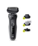 Braun Electric Razor for Men, Waterproof Foil Shaver, Series 5 5050cs, Wet & Dry Shave, With Beard Trimmer and Body Groomer, Rechargeable, Charging Stand Included, Blue - Buy Online on GoSupps.com