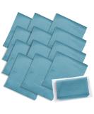 Microfiber Cleaning Cloths 12 Pack - Glasses Phone & Screen Cleaner in Vinyl Pouch | Premium Blue Cloths for Electronics & Camera Lens - Buy Online on GoSupps.com