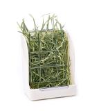 CalPalmy Hay Feeder for Rabbits, Guinea Pigs, Chinchillas - Reduce Waste with Hanging Alfalfa/Timothy Dispenser - White - Buy Online on GoSupps.com