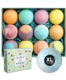 Tropical Fruit Bath Fizzies Set - 12 Large Vegan Fizzy Bath Bombs with Essential Oils, Shea Butter, and Coconut Oil - Moisturizing and Fruity Scents - 4.3 Ounce (Pack of 12) - Buy Online on GoSupps.com