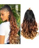 7 Pack Pre Stretched French Curly Braiding Hair 16 Inch for Black Women | Bouncy Loose Wavy Crochet Box Braids in 1B/30/27 - Buy Online on GoSupps.com