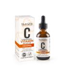 Nutroliq Liposomal Vitamin C Liquid Drops - 2000mg Vegan Supplement for Immune Support - Natural Orange Flavour - 60ml Glass Bottle - Buy Online on GoSupps.com