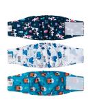 Cuteebone Male Washable Dog Diapers - Reusable Belly Bands for Dogs | 3 Pack Flexible Velcro High-Suction Wraps Cow Lion Design XS Size (23-28cm) - Buy Online on GoSupps.com
