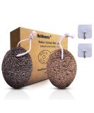 Holbeauty Bimsstein Foot Care Set - Natural Horn Skin & Callus Remover - Pumice Stone for Feet & Hands - Terracotta & Dark Terracotta Options - International Shipping Available - Buy Online on GoSupps.com