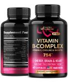 NUTRAHARMONY Vitamin B Complex - Made in USA - 11-in-1 B-Complex: B1  B2  B3  B5  B5  B6  B7  B9  B12 + Vitamin C  Choline  Inositol - Energy  Brain & Heart Support Supplements - 754 mg - 60 Capsules Vit B Capsules - Buy Online on GoSupps.com