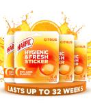 Harpic Hygienic Fresh Sticker Adhesive Toilet Block Yellow - Citrus 4 Packs of 4 stickers. Toilet Freshener No Plastic Applicator. 4 count (Pack of 4) - Buy Online on GoSupps.com
