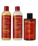 Cr me Of Nature Argan Oil from Morocco Shampoo (354ml) + Conditioner (354ml) + Oil Treatment (88.7ml) - Buy Online on GoSupps.com