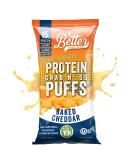BETTER THAN GOOD Keto Protein Puffs | Baked Cheddar Flavor | 16g Protein, 2 Servings of Fruits & Veggies | Paleo, Low Sugar, Low Calories, Gluten Free - 6 pack - Buy Online on GoSupps.com