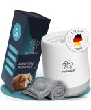 Pfotengut Dog Paw Cleaner - Gentle & Effective for Small & Large Dogs | Includes Suction-Strong Microfiber Towel - Buy Online on GoSupps.com