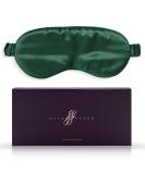 SILKSLEEK 22 Momme Pure Mulberry Silk Eye Mask for Sleeping | Super Soft & Comfortable Blackout Sleep Mask Filled with 100% Pure Silk | Travel Essentials in Gift Box - Emerald - Buy Online on GoSupps.com
