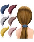 ANCIRS 6 Pack Non-Slip Banana Hair Clips for Women & Girls - Large Grind Arenaceous Hair Claw Clips in Assorted Colors - Ideal for Thick & Thin Hair - Buy Online on GoSupps.com
