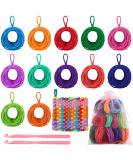 Aodaer 288 Pieces Loom Potholder Loops Refill with Multiple Colors - DIY Crafts Supplies for 7 Inch Weaving Loom - Buy Online on GoSupps.com