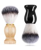2 Pack Synthetic Men Shaving Brushes with Hard Wood Handles - Travel Shave Brush for Hair Salon & Home Use - Ideal Gift for Men - Buy Online on GoSupps.com