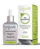 Vijuve Vitamin C Face Serum with Hyaluronic Acid & Collagen Peptides - All Skin Types Made in USA 1 Oz - Buy Online on GoSupps.com
