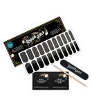 Tough Girls 22 Semi-Cured Gel Nail Polish Strips | Brighter Thicker Tougher | UV LED Lamp Required | Includes Cuticle Stick, Nail File, Wipes - Black - Buy Online on GoSupps.com