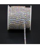 Jerler 10 Yards Crystal Rhinestone Trim SS18/4.0mm AB Close Chain - Wedding Party DIY Decoration - Buy Online on GoSupps.com