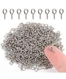 500PCS Small Screw Eye Pins, 4 x 8mm Small Eye Hooks for Jewelry Making, Eyelets Screw Threaded Clasps Hooks for Doing Art DIY, Mini Metal Hoop Peg/Bracelet Connectors Excellent Jewelry Eye Screws silver - Buy Online on GoSupps.com
