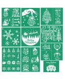 JAJADO Christmas Theme Silk Screen Stencils 10 Pcs  Xmas Winter Holiday Chalk Mesh Transfers Mesh Stencil Reusable Self-Adhesive Screen Printing Stencils for Wood  Fabric  Pillow  Wall DIY Home Decor 10 pcs Christmas Ste... - Buy Online on GoSupps.com