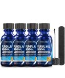 Extra Strength Toenail Fungus Treatment - 25% Undecylenic Acid & Tea Tree Oil | 4Pcs Antifungal Nail Solution for Thick Damaged Nails - Buy Online on GoSupps.com