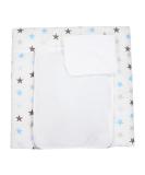 Buy Tuptam Changing Pad with 2 Terry Covers - Stars Gray/Blue 70x70 cm | International Shipping Available - Buy Online on GoSupps.com