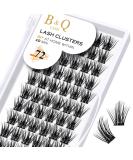 DIY Eyelash Extensions - 72 PCs B & Q Individual Reusable Eyelashes for Beginners | Fluffy Wispy D-14mm B28 - Buy Online on GoSupps.com