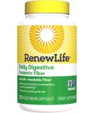 Renew Life Adult Daily Digestive Prebiotic Fiber Capsules - 150 Vegetarian Capsules - Buy Online on GoSupps.com