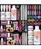Complete Acrylic Nail Kit for Beginners & Professionals - 12pcs Nail Art Set with Glitter Powder & Tools | DIY Nail Decoration Gifts - Buy Online on GoSupps.com