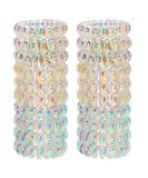 JessLab Spiral Hair Ties 20 Pcs - No Crease Traceless Phone Cord Hair Ties - Silver Mermaid Girl - Ponytail Holders & Headband Accessory for Women & Girls - Buy Online on GoSupps.com