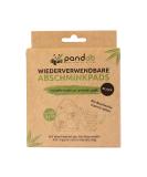 Pandoo Black Reusable Organic Cotton Pads | Eco-Friendly Make-Up Remover | 10 Washable Pads + Bags - Buy Online on GoSupps.com