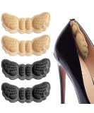 Heel Cushion Grip Pads - 4 Pairs Self-Adhesive Anti-Slip Insoles for Men and Women - Comfortable Fit and Blister Protection - Buy Online on GoSupps.com