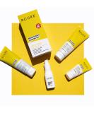 Acure Brightening Starter Kit - Cleansing Gel, Facial Scrub, Day Cream, Vitamin C & Ferulic Acid Serum - For Natural Glowing Skin - Buy Online on GoSupps.com