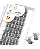 Cluster lashes 72 Clusters B&Q Lash Clusters D Curl Individual Cluster Lashes Natural Eyelash Clusters DIY Lash Extensions Soft Fluffy Cluster Eyelash Extensions (UK-FD-B47-D-12) D-12 mm B 47 - Buy Online on GoSupps.com