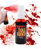 1 Pack 2.0 fl oz Fake Blood Splatter Spray | Washable Halloween Makeup for Zombie, Vampire & Monster SFX - Buy Online on GoSupps.com