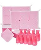 1080 Pcs Pink Lint Free Nail Wipes & Clips Set | Super Absorbent Cotton Pads for Nails, Eyelash Extensions & Lash Glue - Buy Online on GoSupps.com