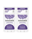 Schmidt's Aluminum Free Natural Deodorant for Women and Men Lavender and Sage with 24 Hour Odor Protection Vegan Cruelty Free 2.65 Oz Pack of 2 - Buy Online on GoSupps.com