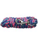 Tough 1 8' Braided Soft Poly Lead Rope Purple/Turquoise/Hot Pink 8ft - Buy Online on GoSupps.com