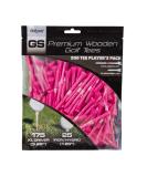 GoSports XL Golf Tees - 200 Player's Pack - 3.25 Inch Premium Wooden Tees - Choose Pink Tee Color - Buy Online on GoSupps.com