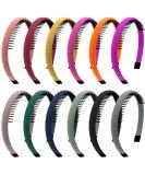 Duufin 12-Piece Hair Ripe Set - Plastic Headbands Combs & Satin Hair Ties for Women & Girls - Buy Online on GoSupps.com