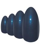 Shop Bling Art Grey Glitter Almond Stiletto False Nails - 24 Long Acrylic Tips | International Shipping Available - Buy Online on GoSupps.com