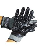 HandsOn Pet Grooming Gloves - #1 Award-Winning Shedding & Bathing Gloves for Cats, Dogs, and Horses - Grey Medium (Pack of 1) - Buy Online on GoSupps.com