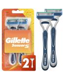 Gillette Sensor5 Men's Disposable Razor 2 Pack - Long-Lasting Precision Shave - Buy Online on GoSupps.com