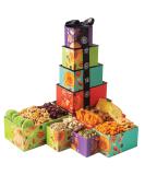 Dried Fruits & Nuts Tower Gift Basket - 5 Tier Gourmet Platter, Healthy Kosher Snack Box for Birthday & Anniversary - Care Package for Men, Women, Adults | Oh! Nuts - Buy Online on GoSupps.com