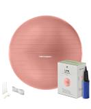 Retrospec Luna Exercise Ball - 75cm Yoga Ball for Workouts, Pregnancy, and Stability - Rose Swish Balance Ball with Pump for Office and Home Gym - Buy Online on GoSupps.com