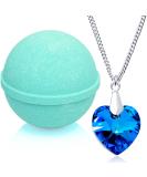 Tranquil Serenity Bath Bomb with Crystal Necklace - Extra Large 10 oz - Made in USA - Buy Online on GoSupps.com