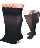 Extra Wide Lymphedema Bariatric Knee High Sock Liners for Air Cam Walkers & Orthopedic Boots - Black 2 Pairs - Unisex Size - Buy Online on GoSupps.com