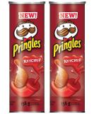 Pringles Ketchup Potato Chips 156g/5.50oz (2 Pack) - Delicious Snack - Buy Online on GoSupps.com