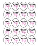 20 x 4.5cm edible 30th Birthday champagne prosecco flute drink toppers uncut HELLO 30 - Buy Online on GoSupps.com