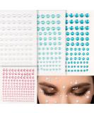 660 Pieces Face Gems & Hair Pearls - Self-Adhesive Rhinestones for Makeup Festival Face Jewels & DIY Crafts in 3/4/5/6mm - Buy Online on GoSupps.com